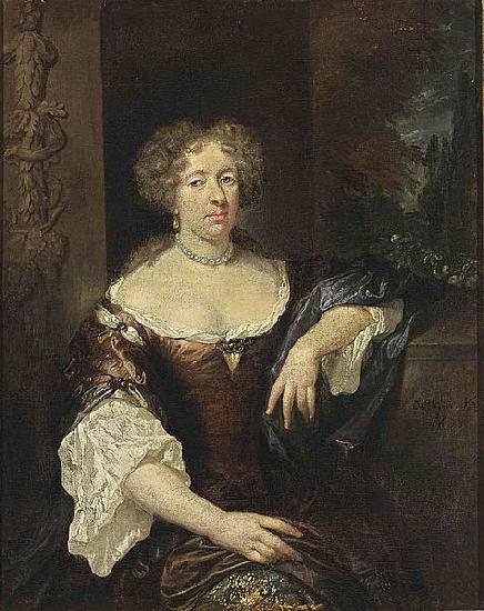caspar netscher Portrait of a Lady Germany oil painting art
